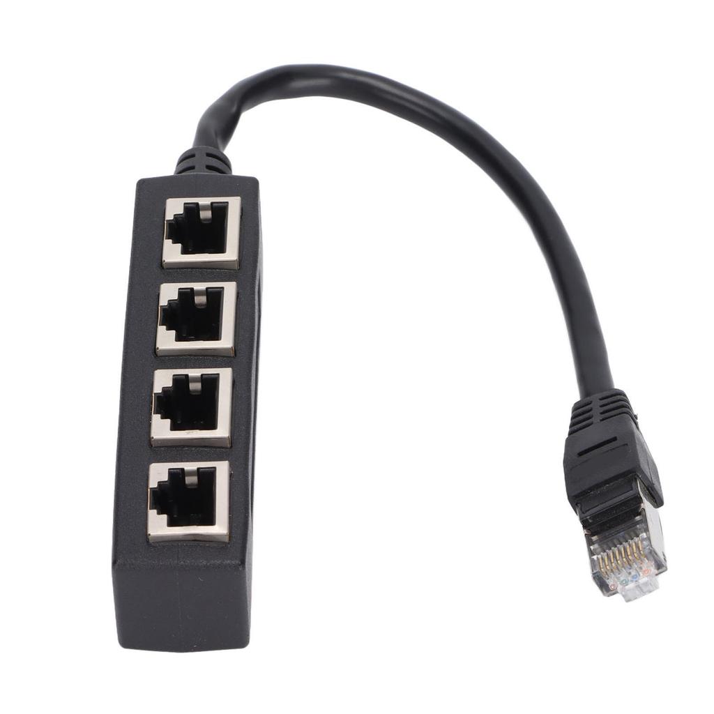 3-in-1 RJ45 Splitter Adapter Cable - 1 Male to 2/3 Female Connector for Network Extension