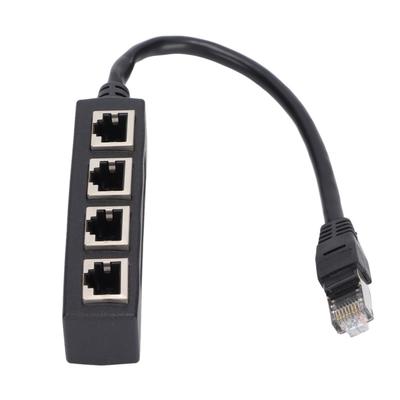 Cablu adaptor splitter 3-în-1 RJ45 - 1 conector tată la 2/3 mamă pentru extinderea rețelei