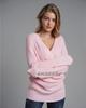 Autumn and winter new solid color European and American OL commuter knitted sweater women's thin sweater