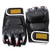 Durable Half Finger Boxing Training Sanda Fighting Combat Competition Sandbag Gloves Black #1