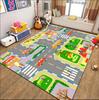 Children's Traffic Road Play Mat - Thick, Wear-Resistant Carpet for Kindergarten, Bedroom, or Living Room