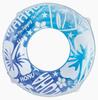 Livlight Tokyo Rosoku Inflatable Swim Ring 100cm Clear Rainbow Hibiscus ST Mark Approved Float