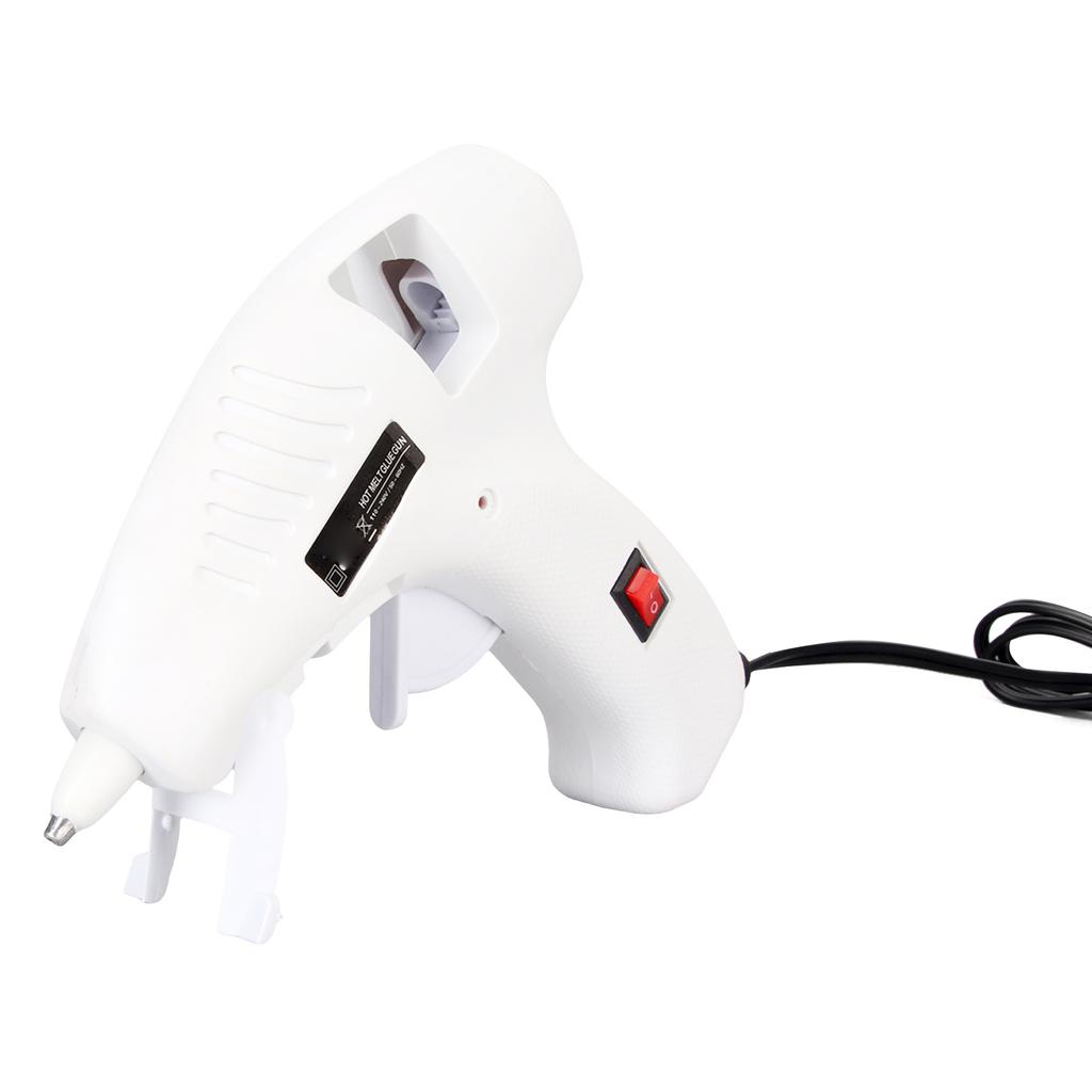 Hot Glue Melter 20W Fast Preheating Ergonomic Handle Foldable Stand Hot Glue Melting Tool for 7mm Sticks