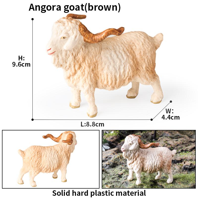 Oenux Clasic Animale de Fermă Simulare Oaie Capră Argali Antilopă Model Figurină de Acțiune Figurine Păsări de Curte Jucărie Drăguță Pentru Copil Cadou