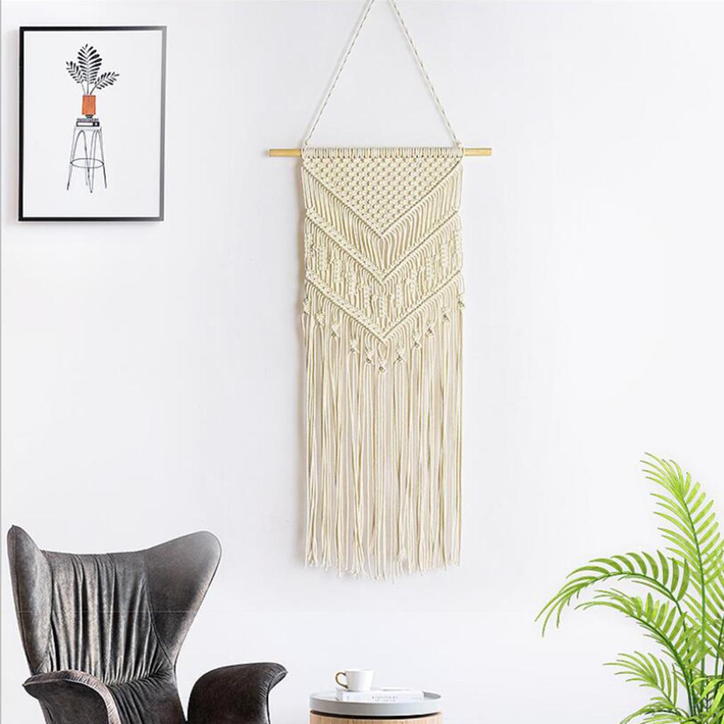 Geometric Macrame Woven Wall Hanging Bohemian Jacquard Decor