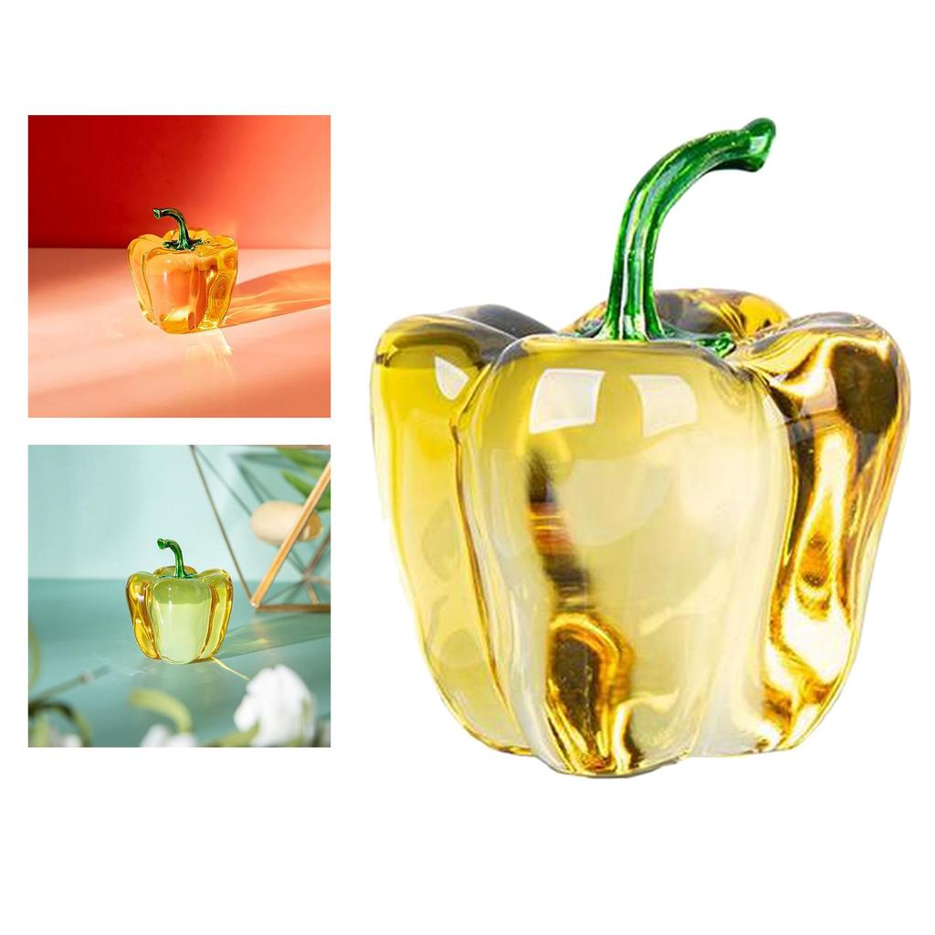 Crystal Fruit Sculpture Art Home Desktop Bookshelf Decorative Ornament