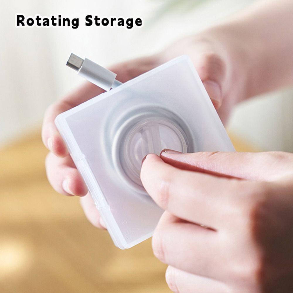Plastic Desktop Cable Organizer Tangle-Free Transparent Cord Management Retractable Charger Wire Storage Protector Home Office
