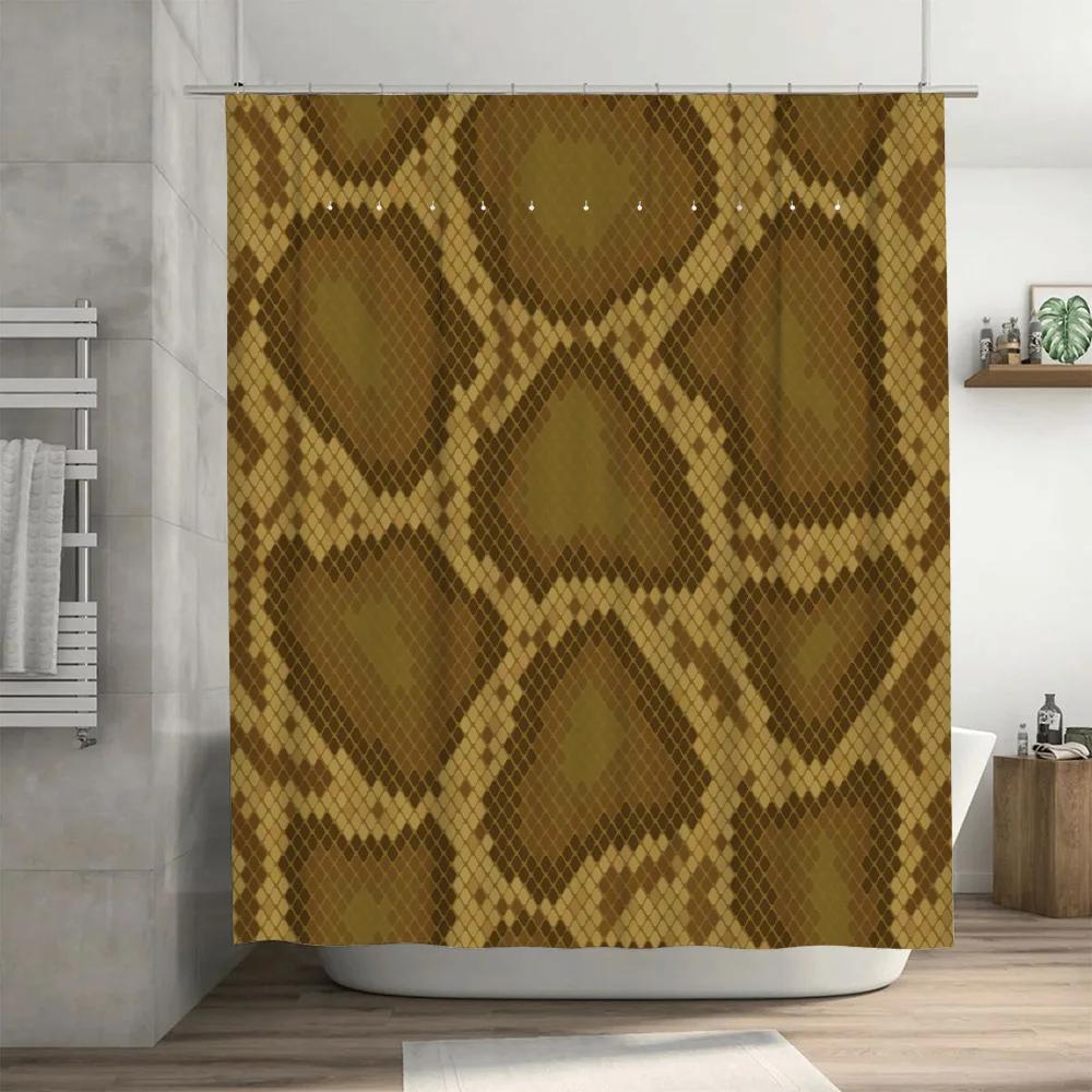 Patterned Shower Curtains Modern Design for Bathrooms Decorative Water Resistant Fabric Shower Panels Available In Various Sizes