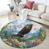 Eagle Mountains Round Area Rug,Carpet Rug for Living Room Bedroom Sofa Playroom Decor,Non-slip Floor Mat