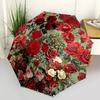 1 Stück Rose Floral Regenschirm-8-Rippen Verstärkt, Automatisches Öffnen, Leicht & Langlebig, Modeaccessoire für Außenbereich, Strand L0344