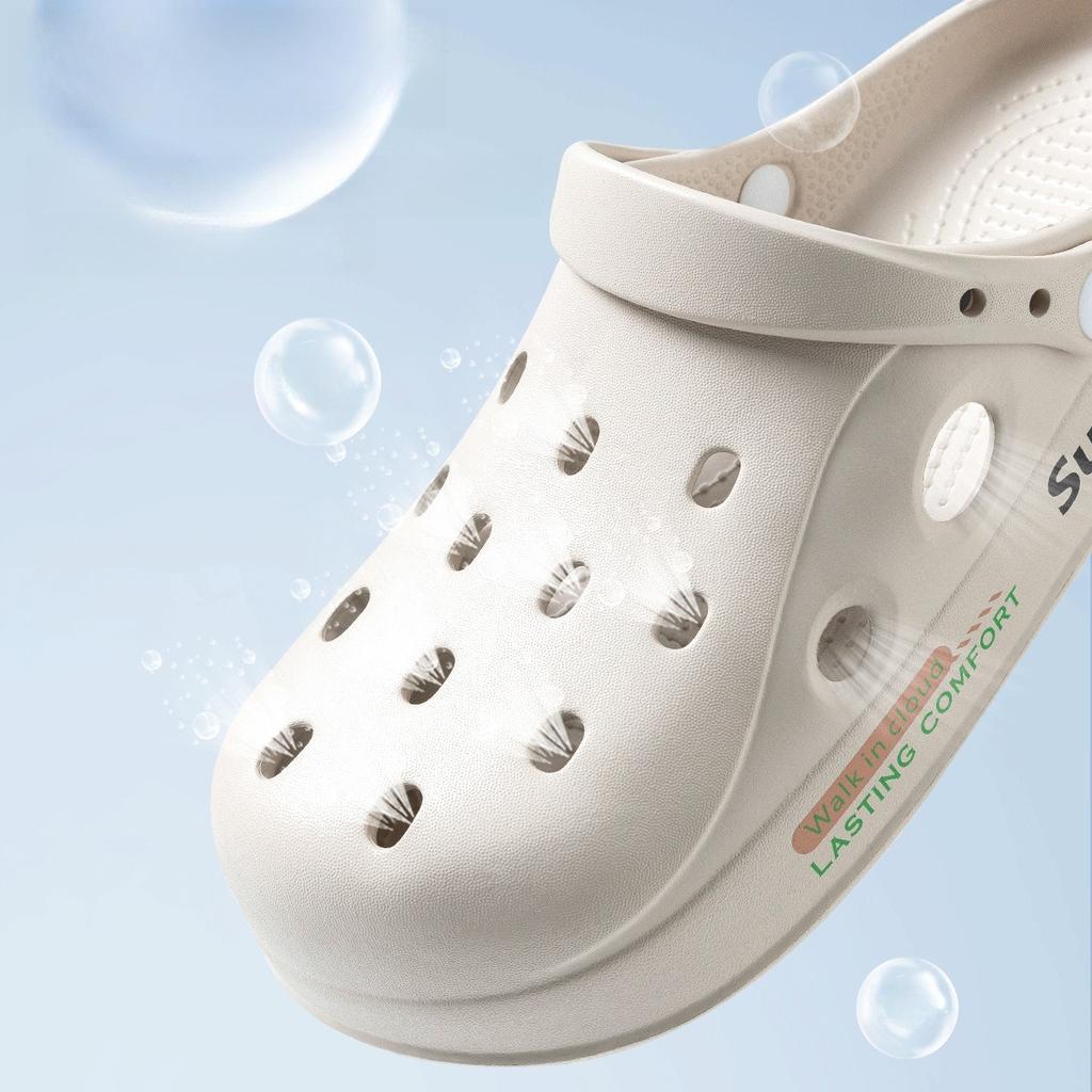 2025 Summer Couple's Clogs for Men & Women - Soft Sole, Non-Slip, Breathable, Closed-Toe Design Ideal for Beach