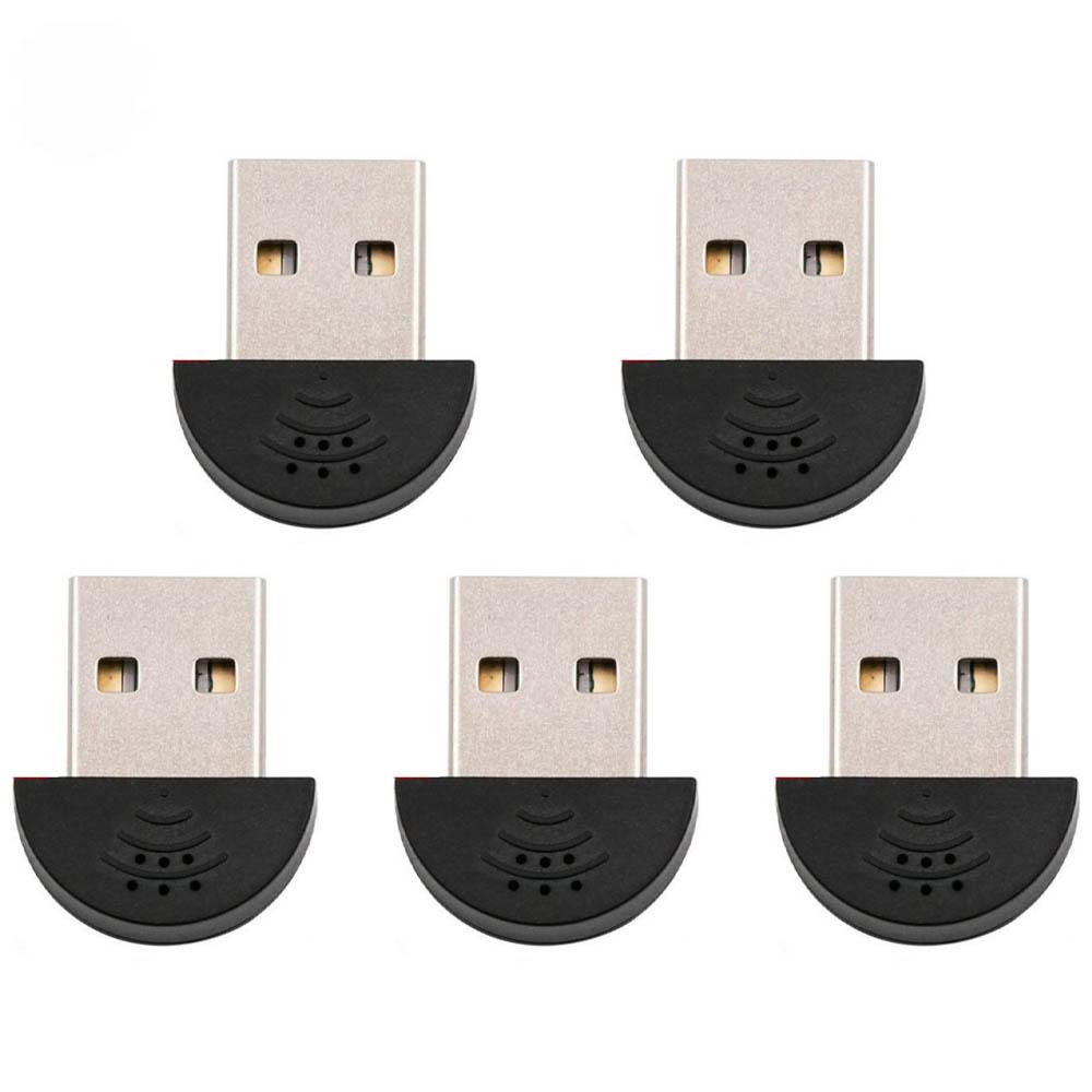 Super Mini Portable USB 2.0 Microphone Omni‑Directional Stereo MIC Driver‑Free For Laptop PC Notebook Speech Chat For MSN Skype