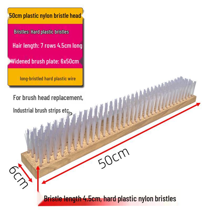 Stainless Steel Long-Handled Moss Removal Floor Brush