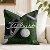 Merk TtTitleist Kussenhoes Eco Linnen Kussensloop Dubbelzijdige Print Ademend Duurzaam Rits Woondecoratie Cadeau