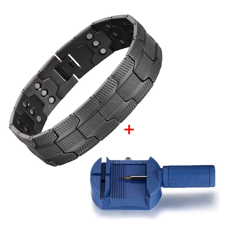 

1 шт. 3X Медный браслет для мужчин Браслет из чистой меди Магнитный браслет для боли в суставах с сильными магнитами Терапевтические украшения Подарки для мужчин