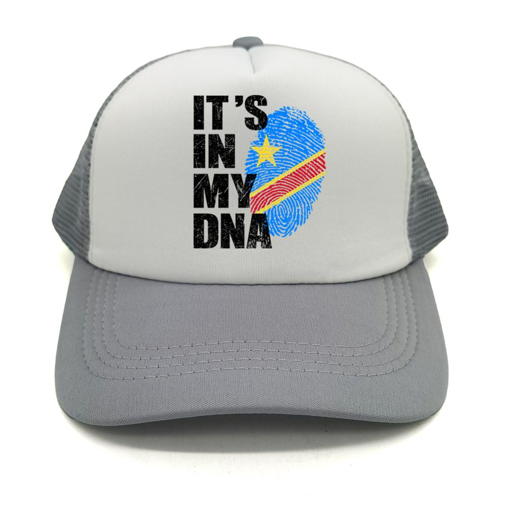Democratic Congo Flag Trucker Hat Adjustable Mesh Baseball Cap Patriotic Congo Casual Sun Hats for Unisex Women