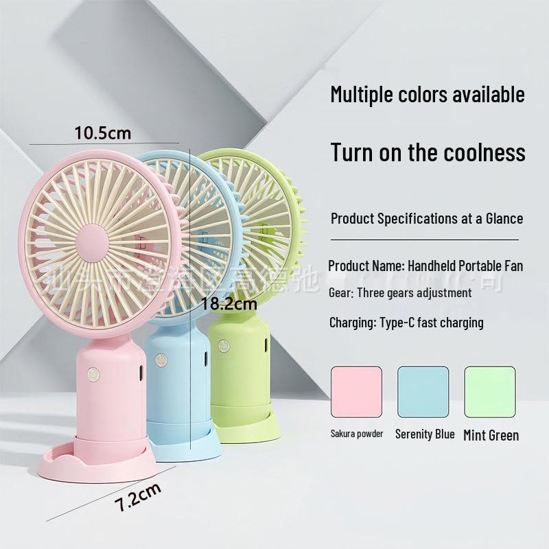 

Custom Engraved Handheld Fan - High Power, Stepless Speed, Perfect for Events and Corporate Gifts 18.2*10.5*7.2 cm