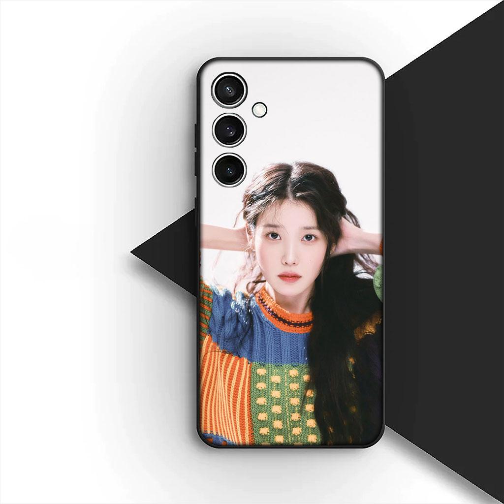 Phone Cover for Samsung Galaxy S25 S24 S23 FE Ultra Plus S7 Edge S25+ S23+ A56 5G Soft Silicone Case Lee Jieun Poster iu Jieun