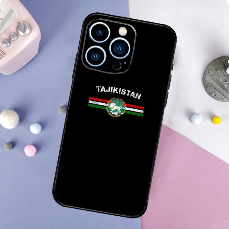 Tajikistan Flag Phone Case For iPhone 16 15 14 12 11 13 Pro Max Mini Plus X XS Max XR Back Cover