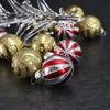 Fourcart Cute Glass Christmas Tree Ornament Set, Striped Tree
