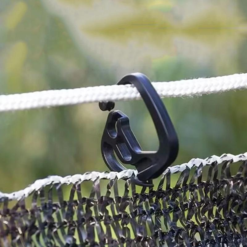 

50 шт. черные зажимы для сетки-тени, решетчатые садовые цветы, овощи, виноградная лоза, фиксированный зажим, аксессуары для поддержки растений Style2-10pcs