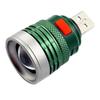 Usb Handy 3W Powerful Led Flashlight Max Beam Range Up To 50M Aluminium Alloy Mini Zoomable Pocket Torch Lamp For Camping Hiking