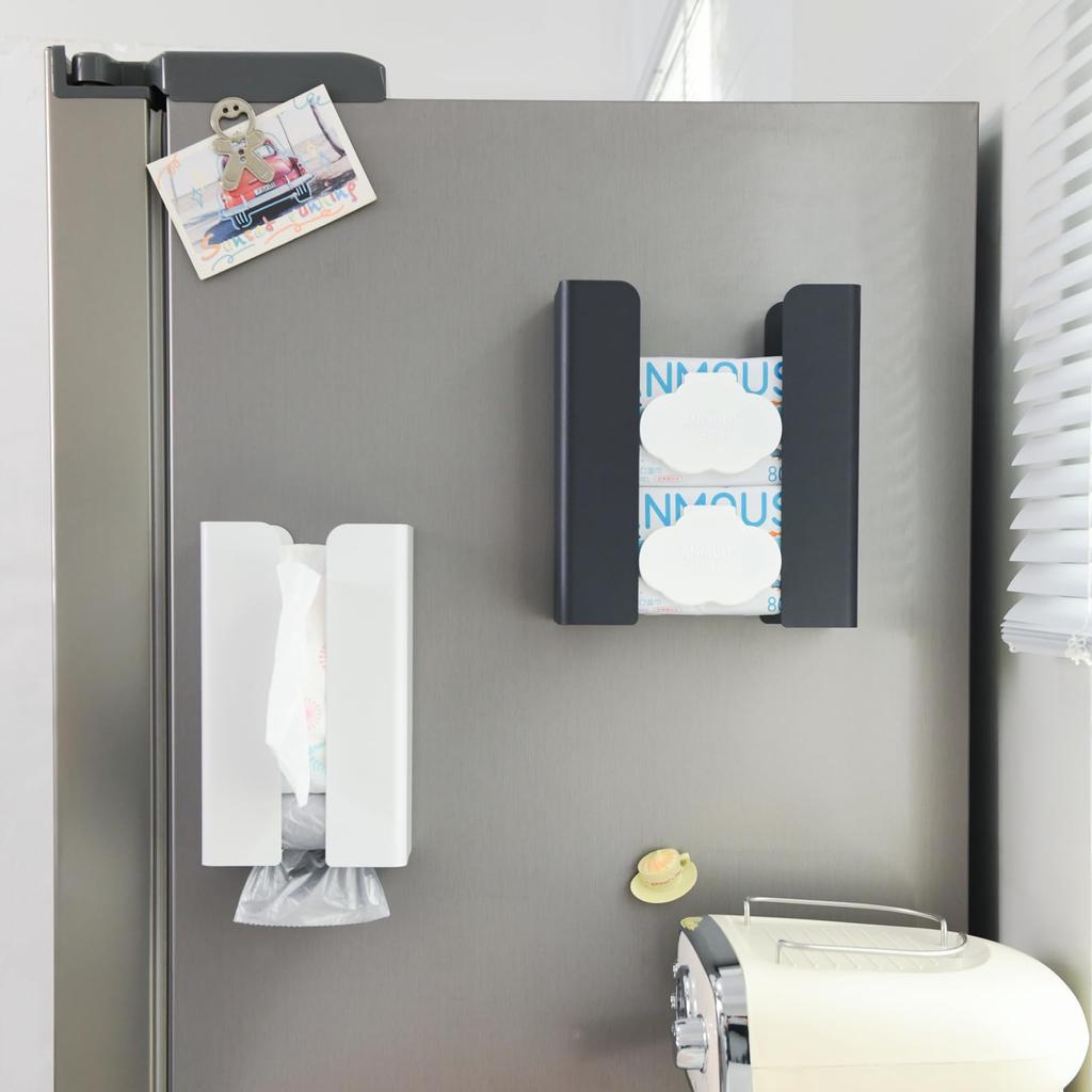 Wowfill Papel de Seda Magnético Ajustável Tecido Forte Toalha de Papel para Estojo de Geladeira, Suporte, Separado, Largura, Rasgo com Uma Mão, Caixa, Ímã, Suporte,