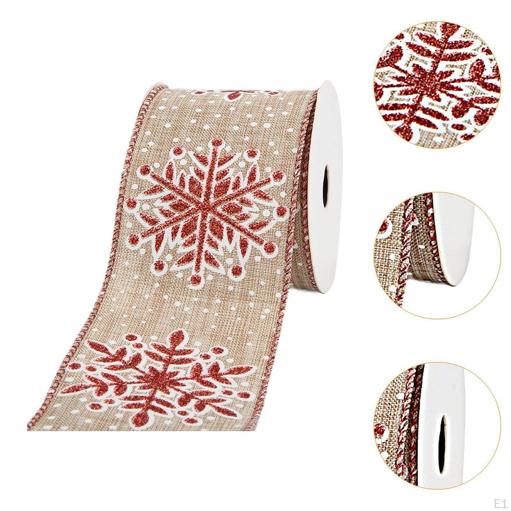 Christmas Ribbon for Craft Projects And Gift Wrapping 50 Yards 2.5 Inch