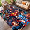 Superman Print Rug, Washable Floor Carpet, For Entryway Dorm Laundry Room Office Study, Home Decor Birthday Christmas Gift