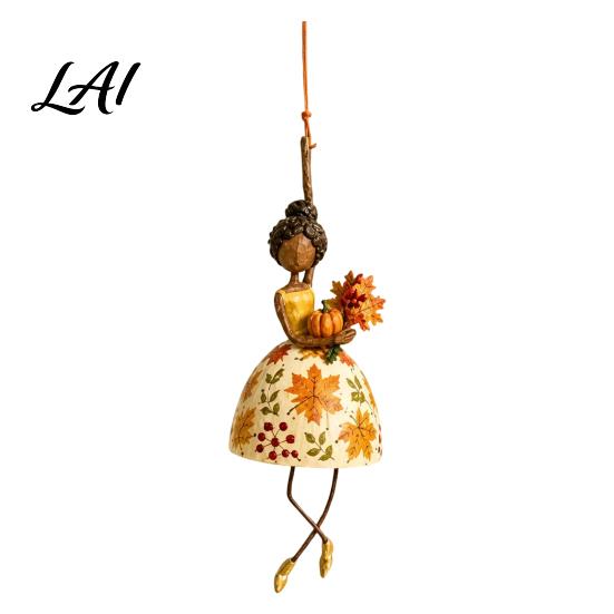 Outdoor Garden Decoration Dancing Lady Hanging Ornament for Home Decor Elegant Art Sculpture Creative Gift Dancers Pendant Indoor Window Porch