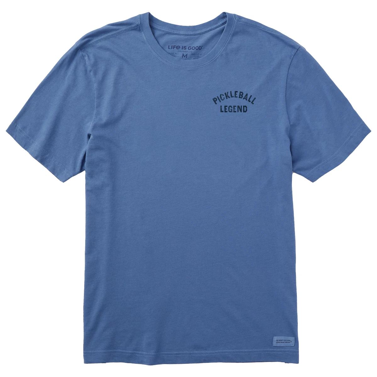 

Life is Good. Men s Pickleball Legend Short Sleeve Crusher-LITE Tee Vintage Blue 4XL