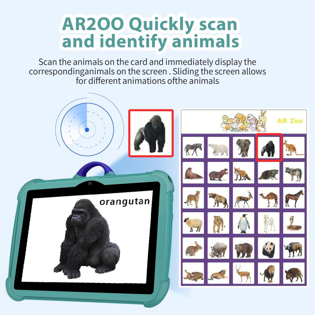 7-Inch Children's Learning Tablet with Eight-Core Processor and Full Network WIFI