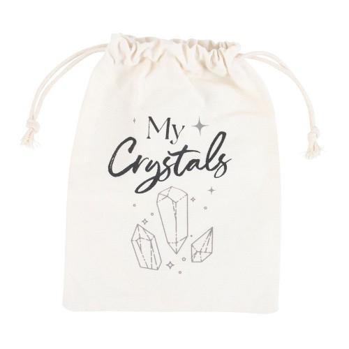 Something Different My Crystals Cotton Drawstring Bag