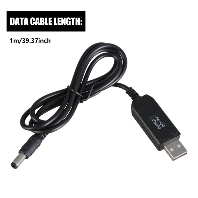 USB to DC5.5x2.1mm Charging Cable 5V to 9V Step up Converters Power Cable for Routers and Camera 5.5x2.1mm Connectors