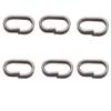 Steel Barrel Swivel Oval Split Rings Fishing Hanging Snap Fishing Connector Fishing Lure Split