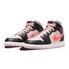 Air Jordan 1 Mid GS Fekete Rózsaszín Bíbor Gyerek Sneakerek Atmosphere Infrared-23 554725-604