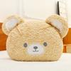 Cuter Bear Plush Pillow With Pp Cotton And Bows Decor For Kids And Teens