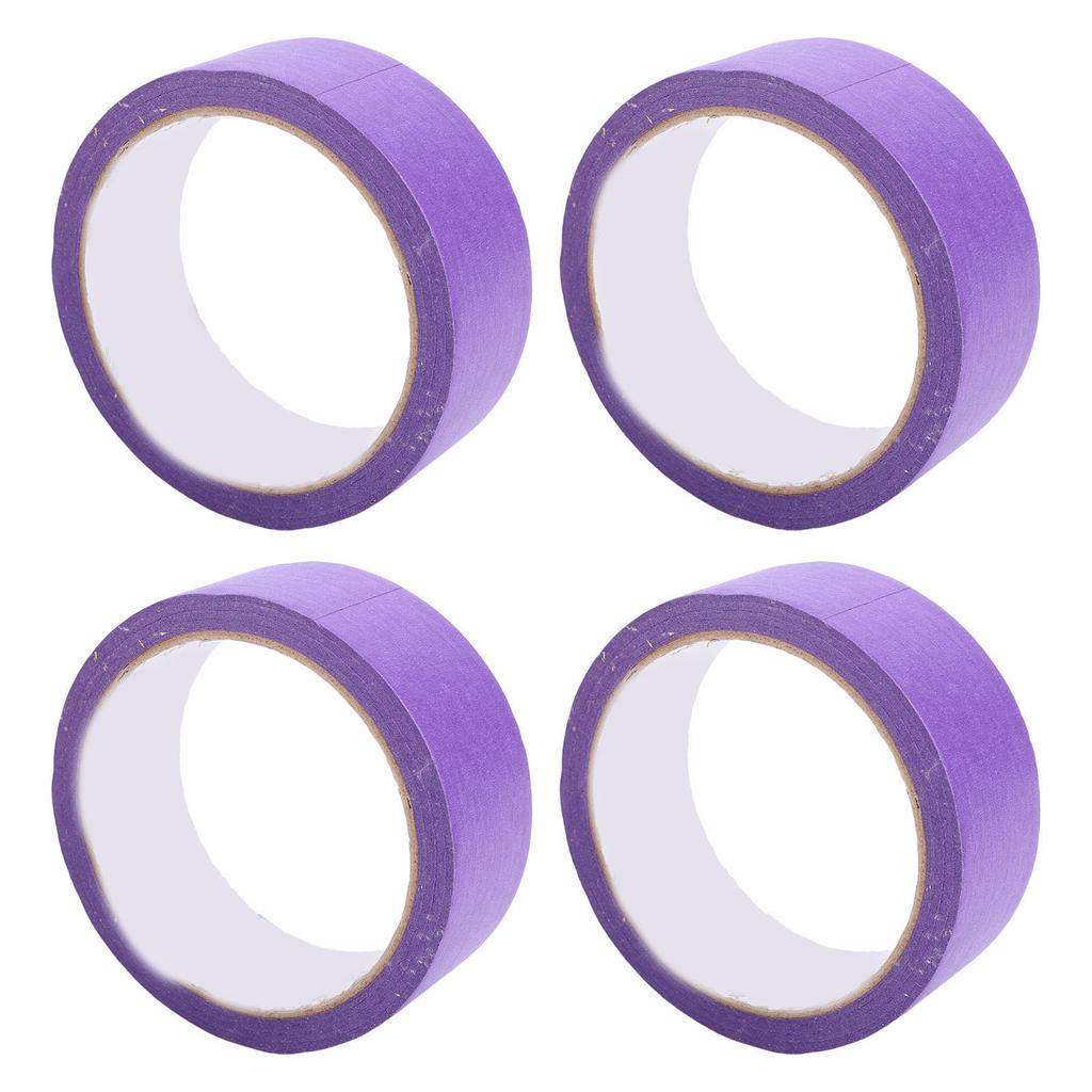 4PCS Painter Masking Tapes Crepe Paper Adhesive Tape for Automotive Painting and Refinishing No Residuals 35mm 20M