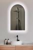 LED Illuminated Mirror Luna Semi-oval 50X90