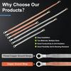 12 Pcs Universal Automotive Ground Straps, 10/15/20 Inch Engine Ground Strap Kit With Ring Terminals, Braided Copper Tinned Copper Engine Grounding