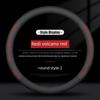 Steering Wheel Cover, Non-Slip, Sweat-Absorbent, Ultra-Thin, Round D-Shaped, Breathable, Universal for All Seasons, Genuine Leather, for Men and Women
