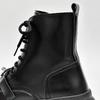 Stiefel für Herren, Alltagskleidung im Freien, höhenverstärkende Schuhe, Originaldesign, Herbst/Winter, neuer Punk-Stil, knöchelhoch, schwarzes Hombre-Leder