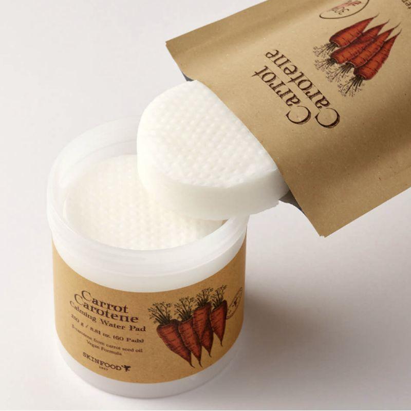 Skinfood Carrot Carotene Calming Water Toner Pads 60 Pads