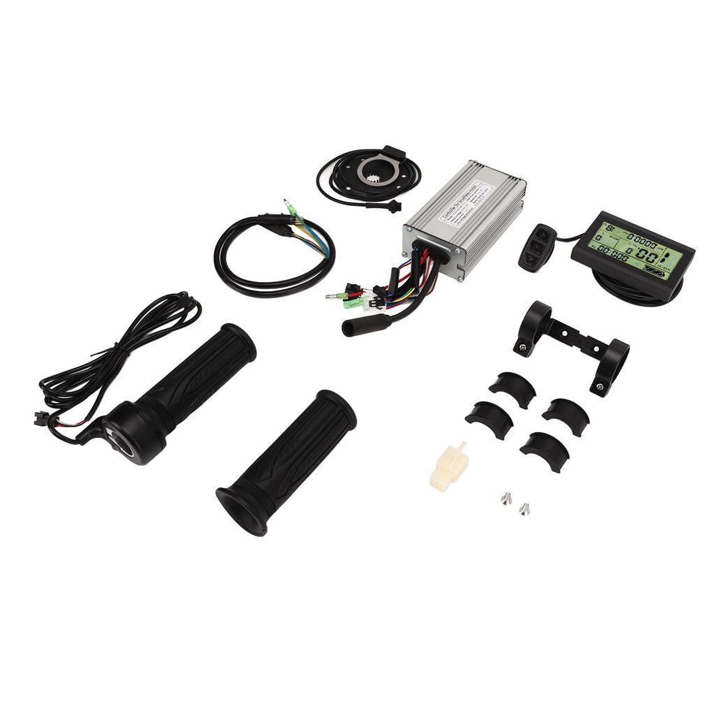 36V 48V 500W Electric Bike Controller Kit with 20A Sine Wave Controller LCD3 Panel Throttle Grip for Electric Bicycle