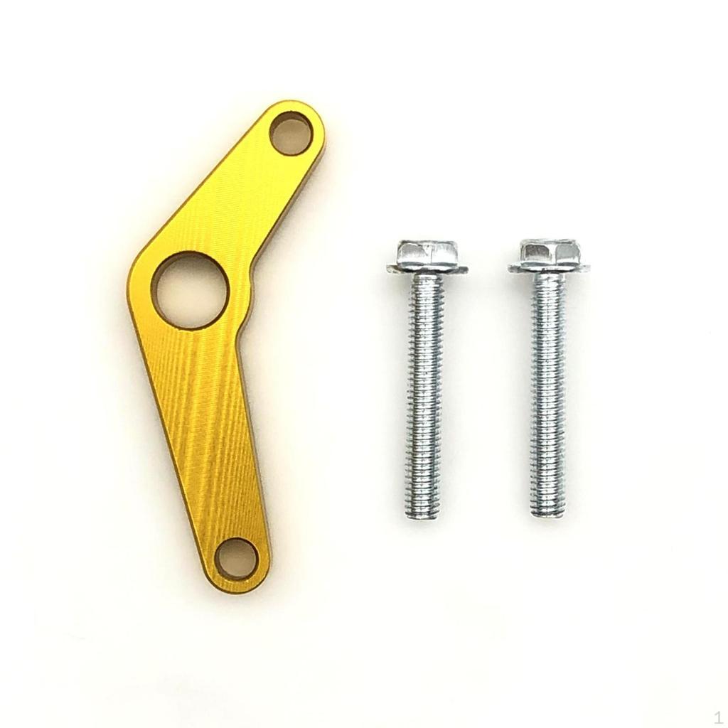 Lever Plate with Fasteners MachinedMetal Motorcycle Modification Bracket ReadytoInstall