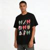 Christmas Element Bow Print Casual Top Pure cotton T-shirt