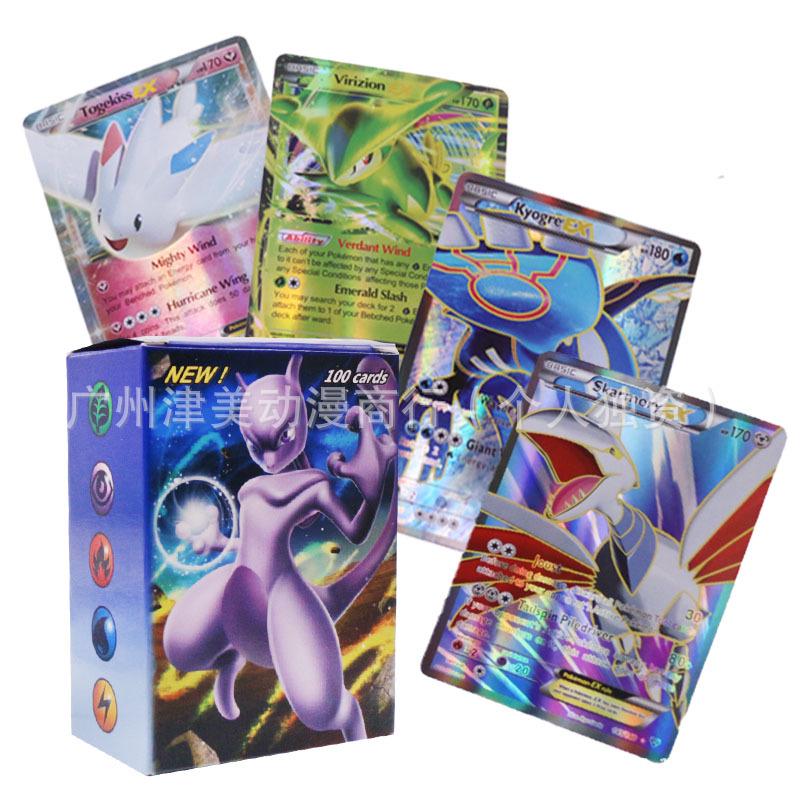 100 английских Покемон Карточных Игр Полного Искусства All Holo 100 Cards