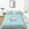 Home Bed Cover 3D Unicorn Themed Print Homes Bedding Quilt Cover Textiles Polyester Pillowcase Bedclothes