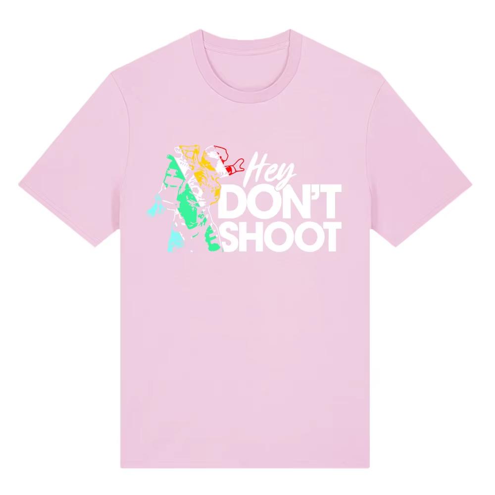 Don Shoot Game Arc Raiders T-Shirt Unisex Streetstyle Hip-Hop Reine Baumwolle Kurzarm Herren Hochwertige Streetwear T-Shirt