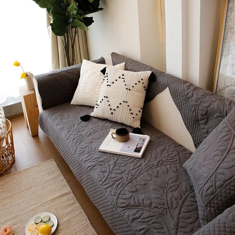 

Простая современная стеганая ткань, хлопковая подушка для дивана, Нескользящая перчатка, чехол для дивана, подушка для дома, декор 70x70cm